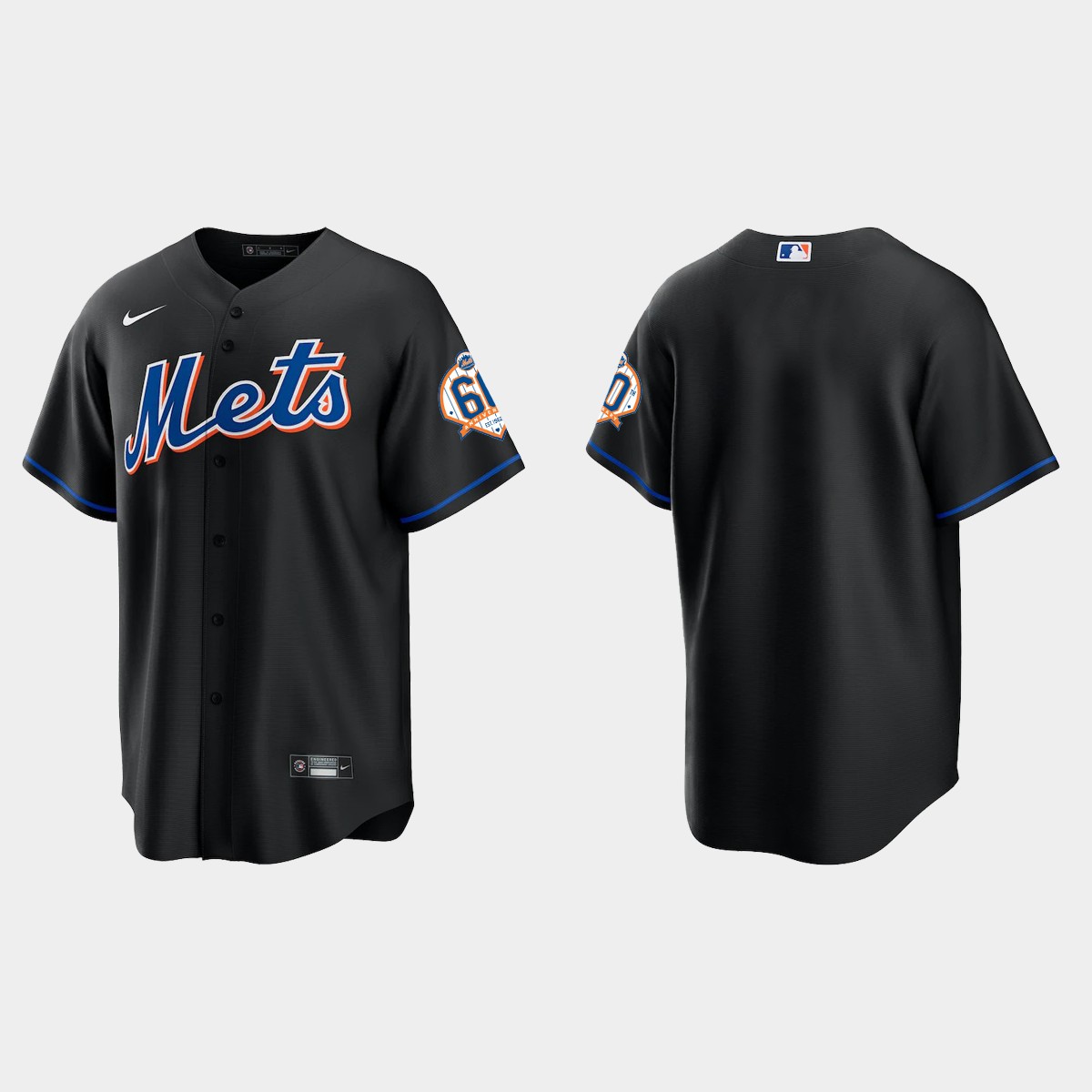 New York Mets 60th Anniversary Jersey - Black