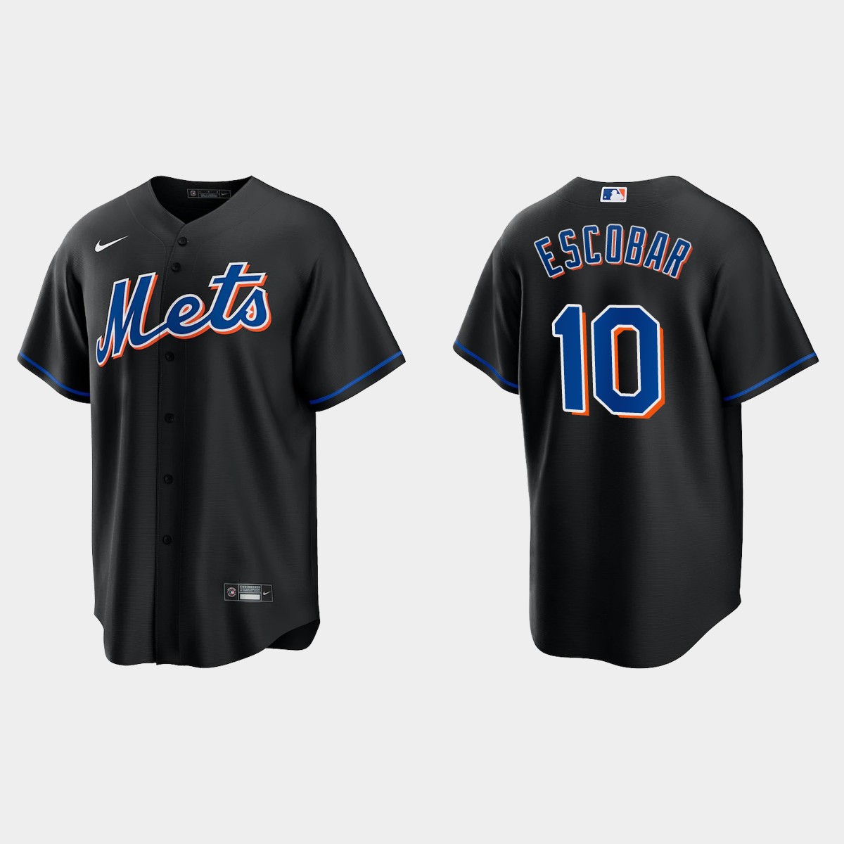 New York Mets Eduardo Escobar Alternate Jersey - Black