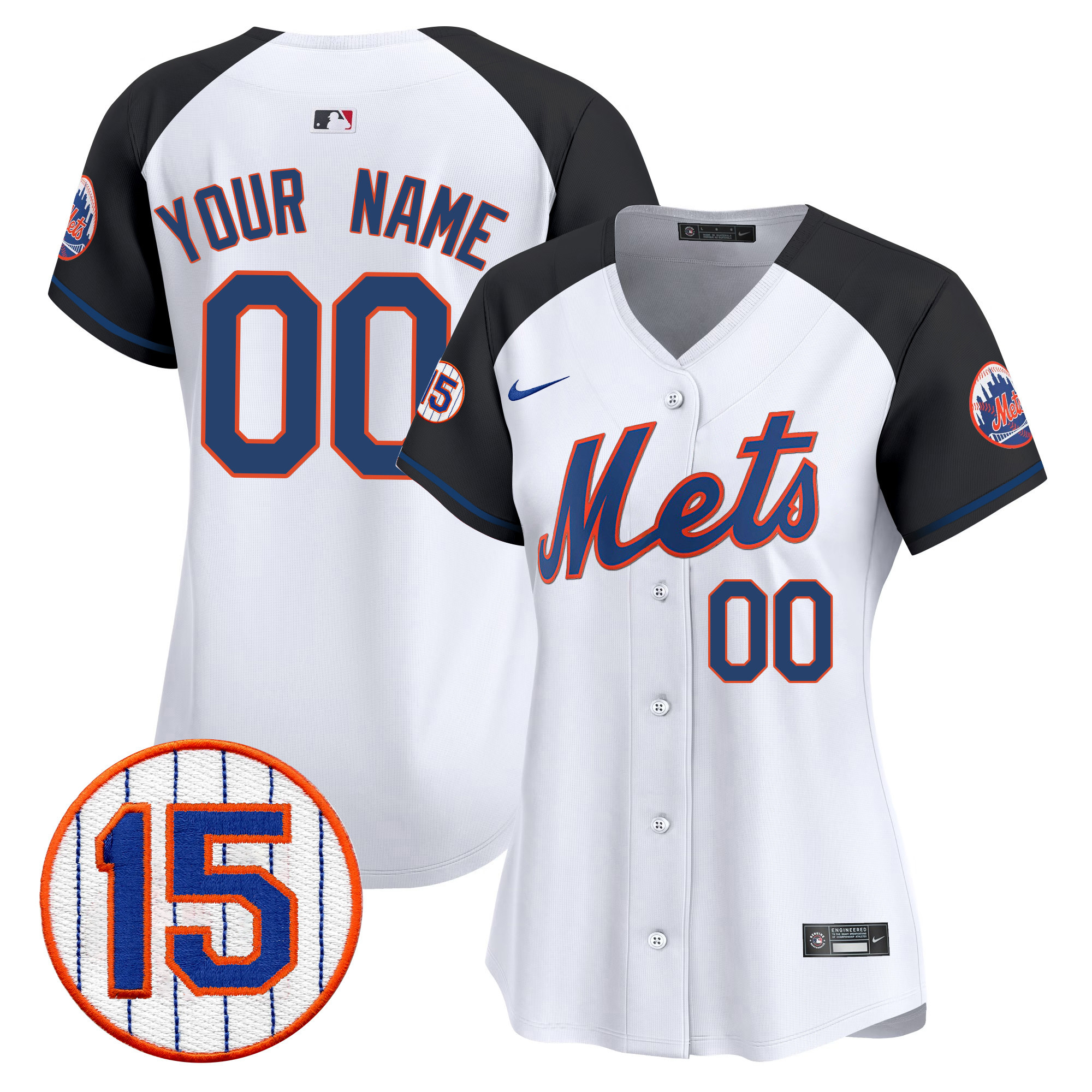New York Mets Jerry Grote Patch Vapor Premier Limited Custom Alternate Jersey - All Stitched
