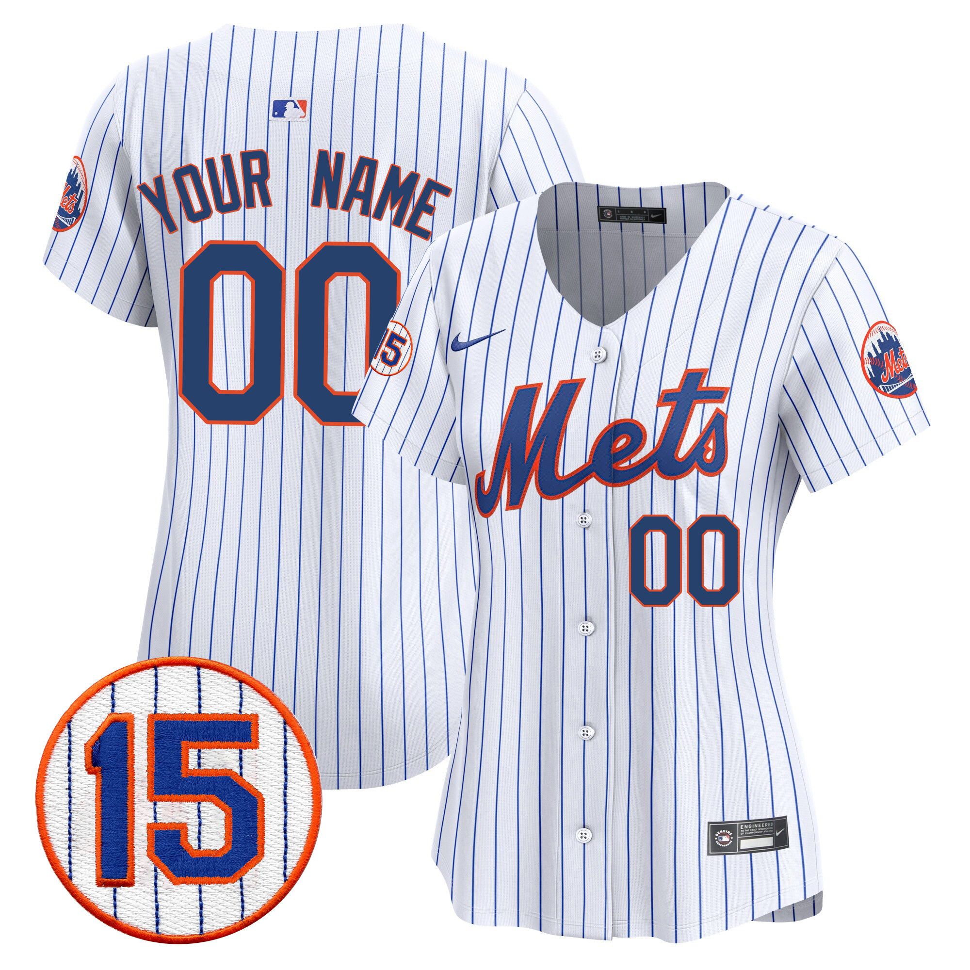 New York Mets Jerry Grote Patch Vapor Premier Limited Custom White Jersey - All Stitched