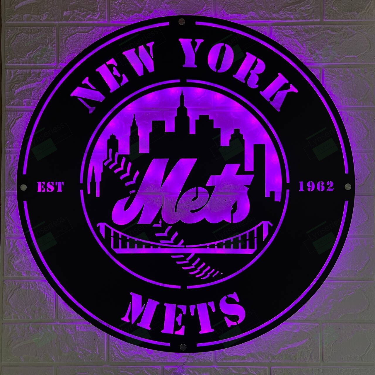 New York Mets Metal Sign – Led Light Sign MLB