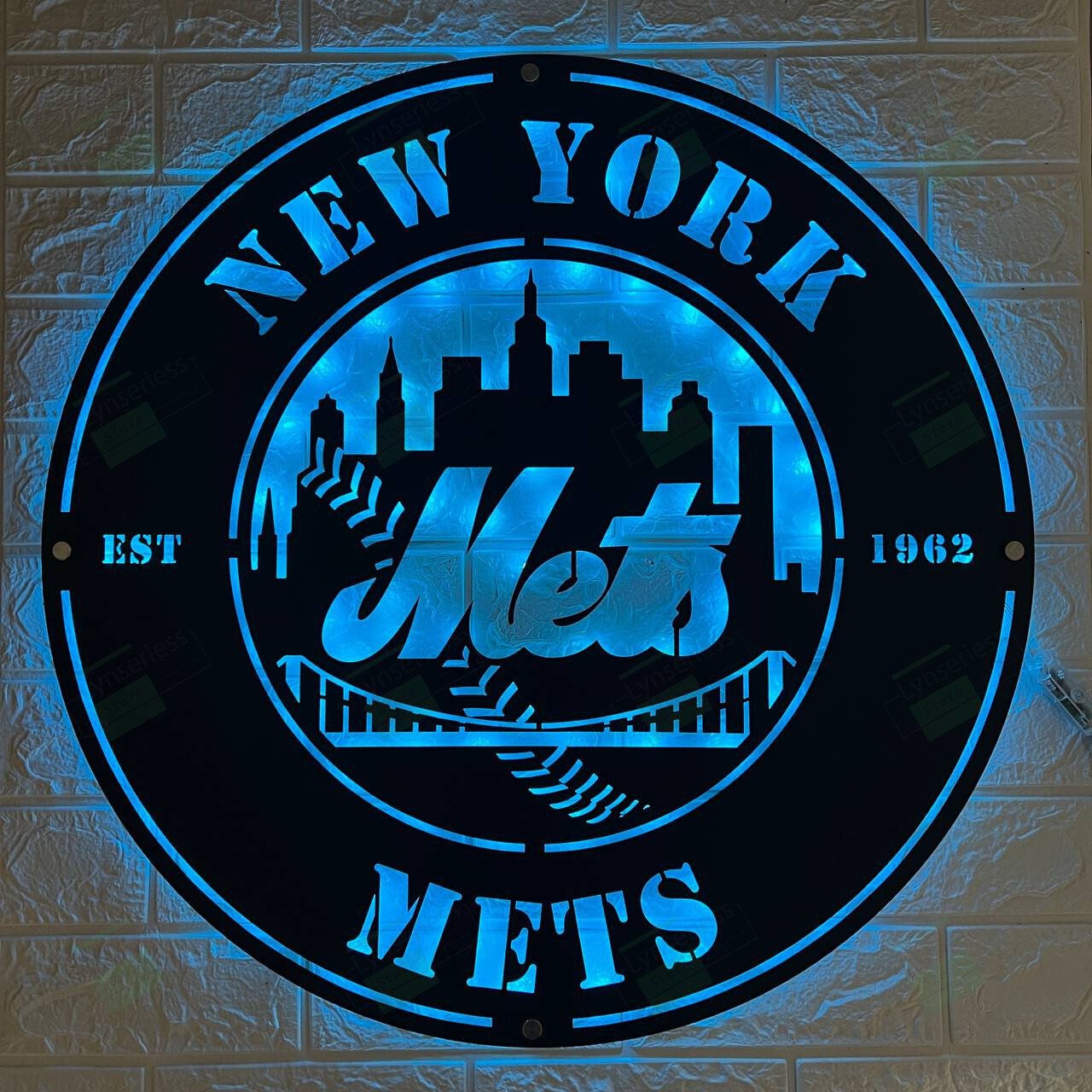 New York Mets Metal Sign – Led Light Sign MLB