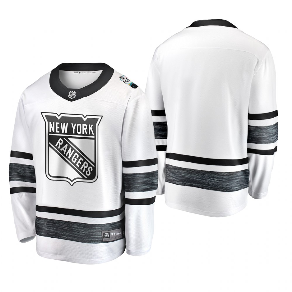 New York Rangers 2019 NHL All-Star Breakaway Blank White Jersey Mens