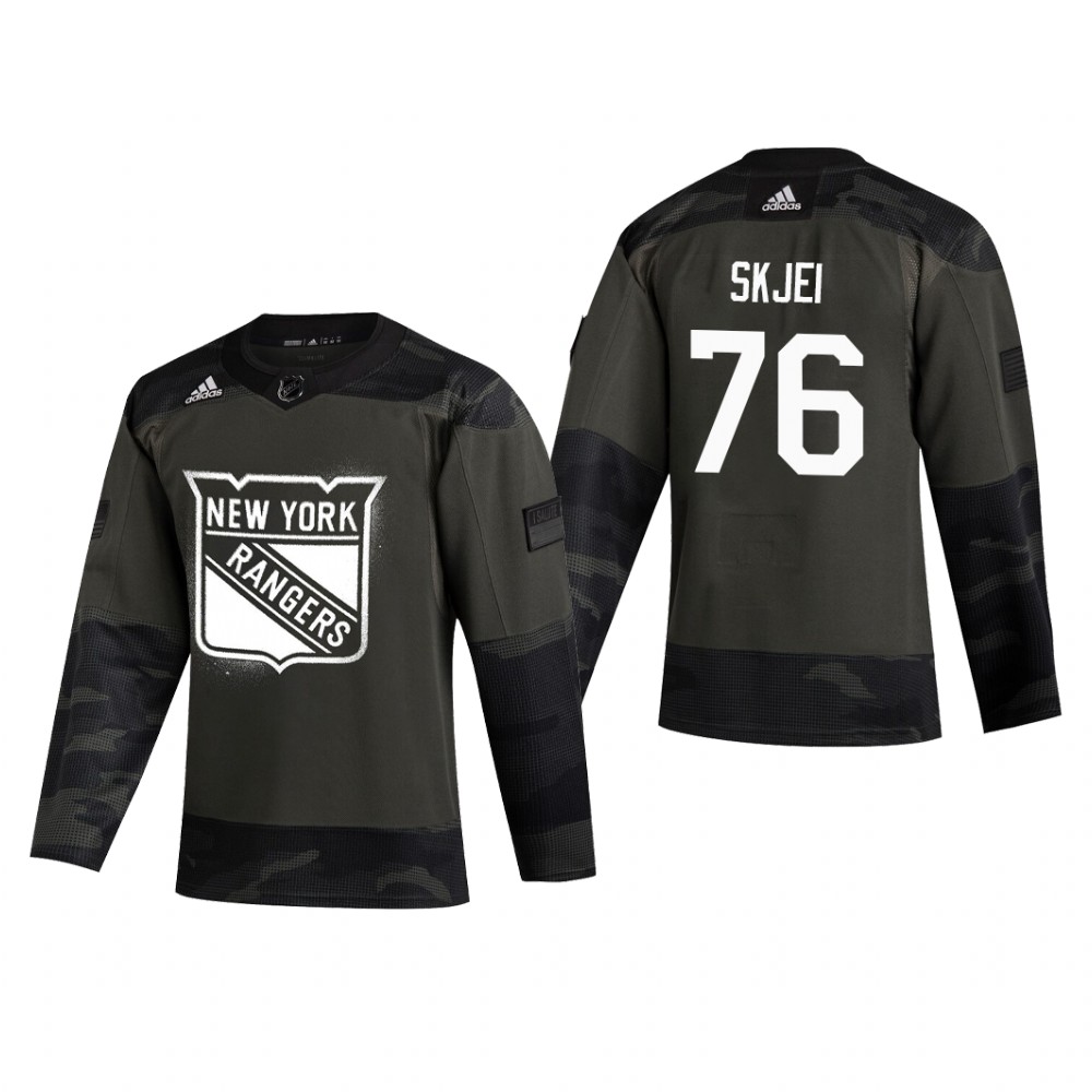 New York Rangers Brady Skjei #76 2019 Veterans Day Camo Practice Jersey