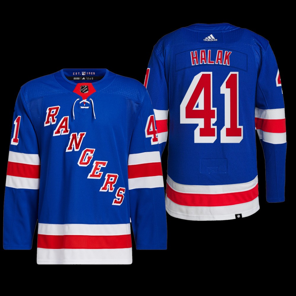 New York Rangers Jaroslav Halak Primegreen Jersey Royal Home Uniform
