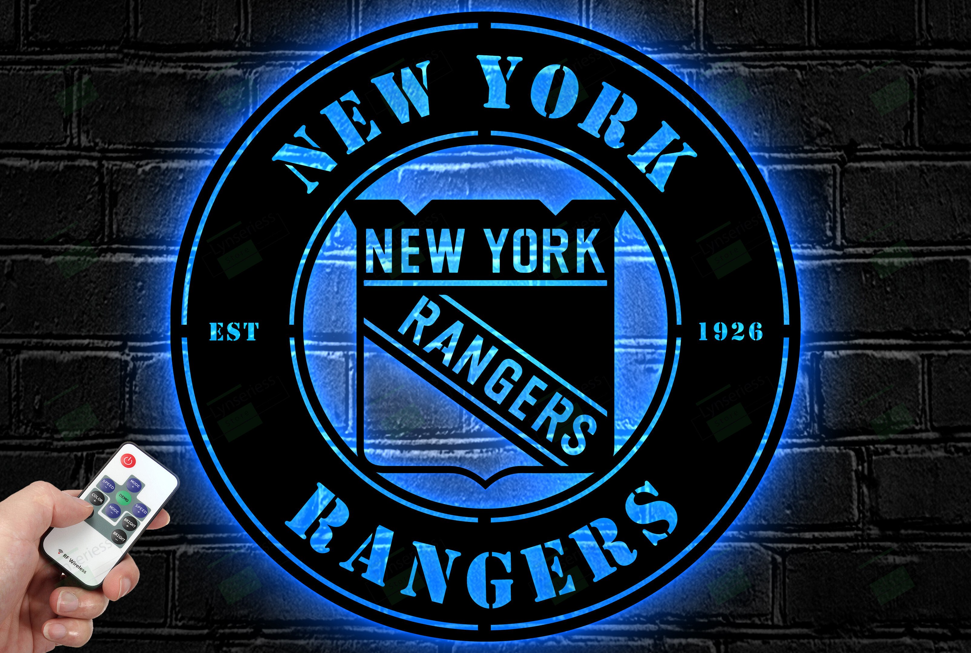 New York Rangers Metal Sign – Led Light Sign NHL