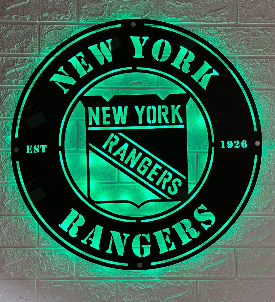 New York Rangers Metal Sign – Led Light Sign NHL