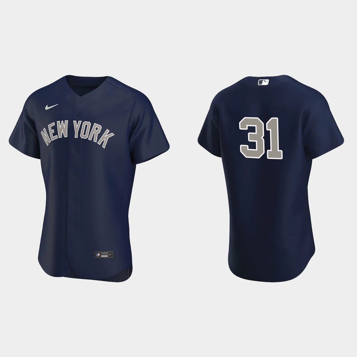 New York Yankees Aaron Hicks #31 Navy 2020 Alternate Jersey