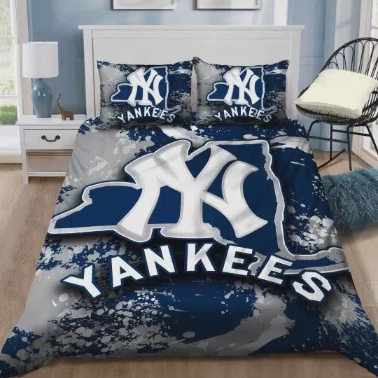 New York Yankees B0510219 Bedding Set Duvet Cover X Amp Pillow Cases