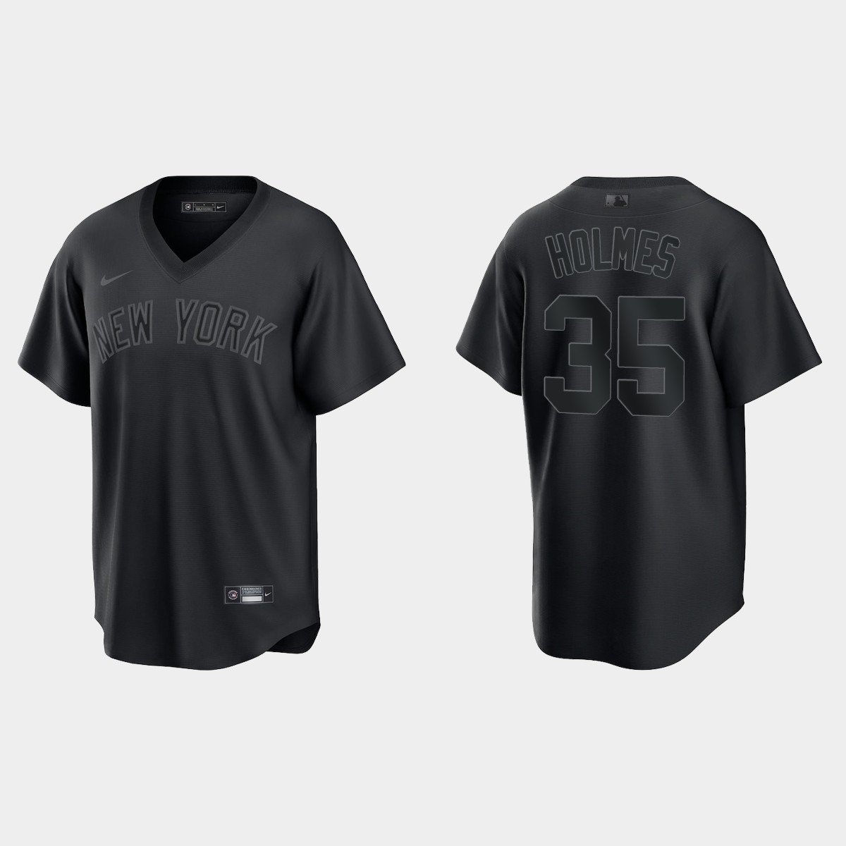 New York Yankees Clay Holmes Pitch Black Jersey - Black