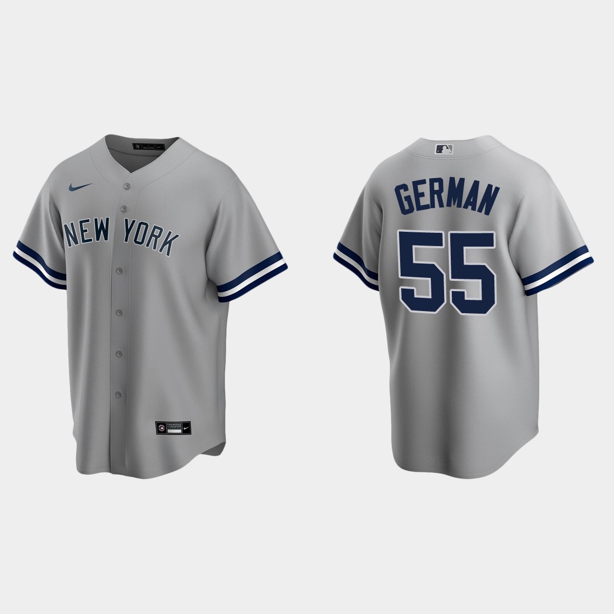 New York Yankees Domingo German Road Jersey - Gray