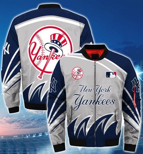 New York Yankees Full Overprint 3D Bomber Jacket Limited Edition Gift For Fans