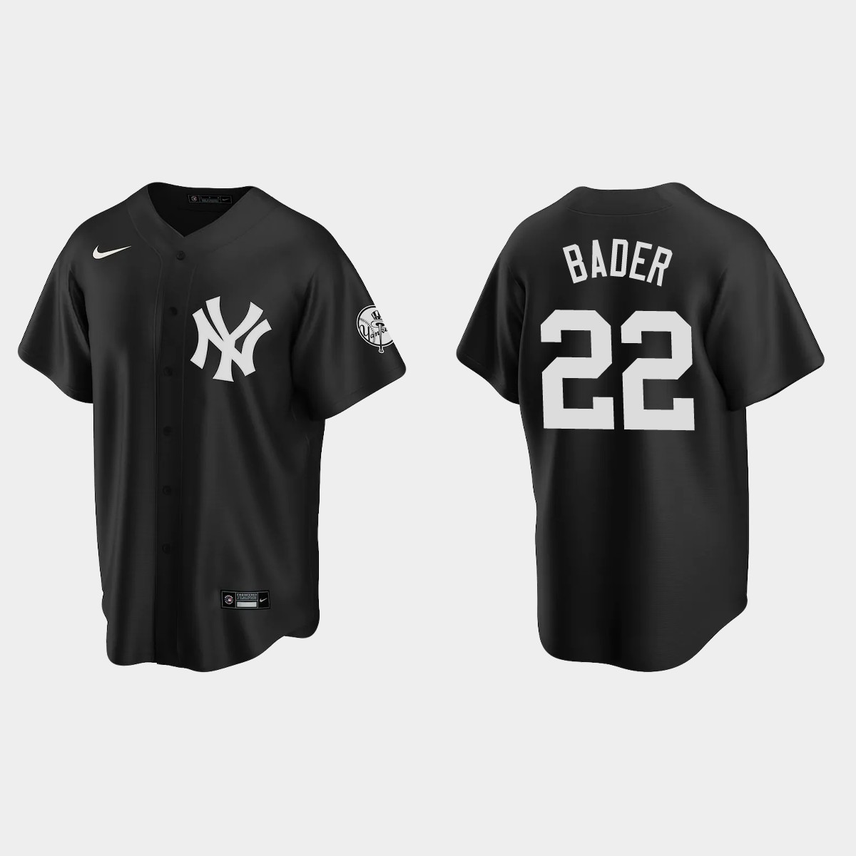 New York Yankees Harrison Bader Fashion Jersey - Black