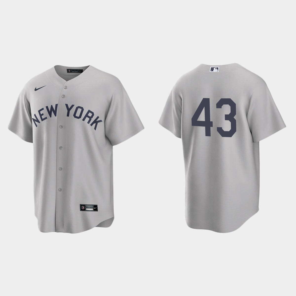 New York Yankees Jonathan Loaisiga 2021 Field of Dreams Jersey - Gray