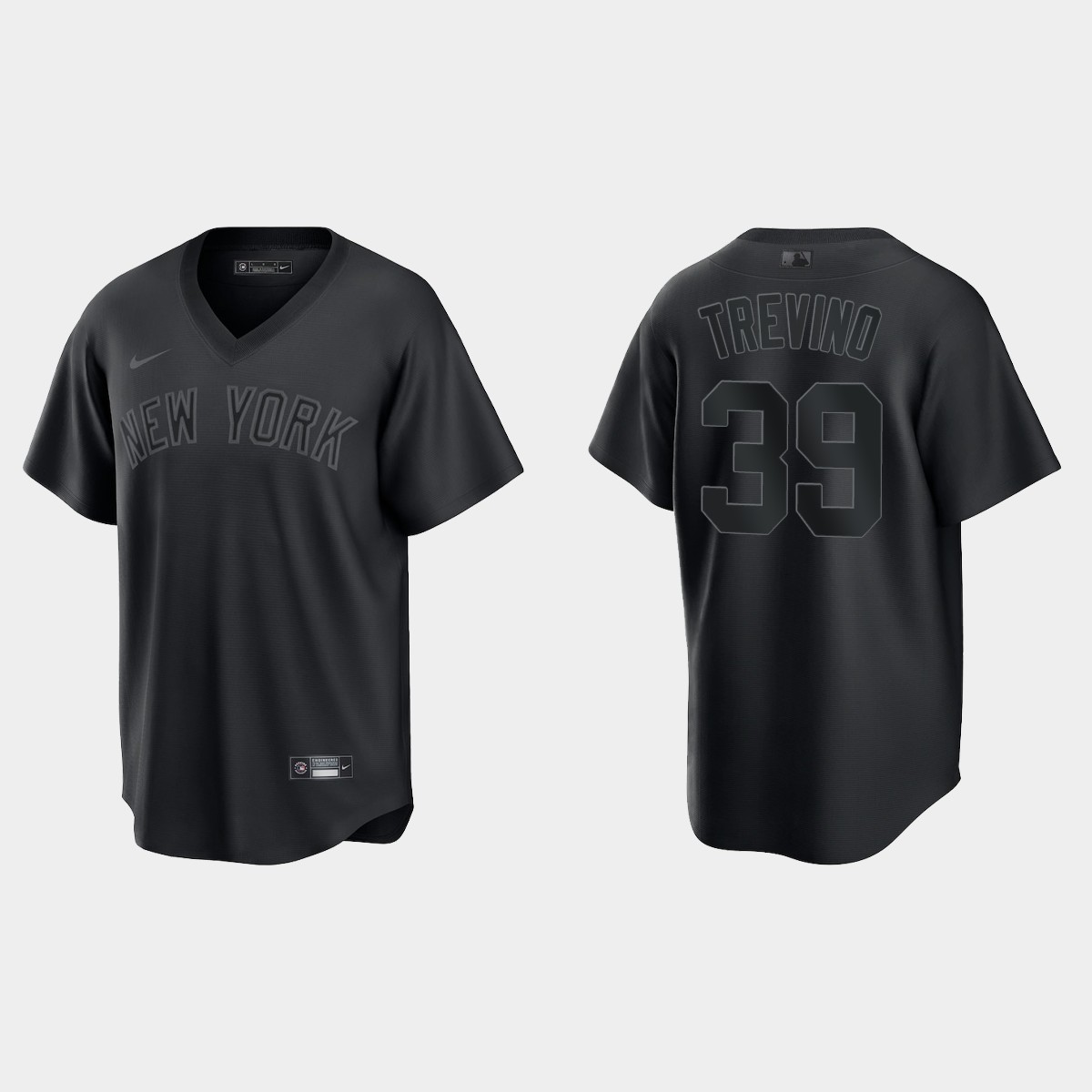 New York Yankees Jose Trevino Pitch Black Jersey - Black