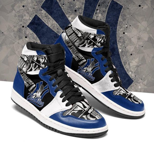 New York Yankees MLB Team Sneakers Gift For Fans High Top Air Jordan Sneaker, Air Jordan Hightop