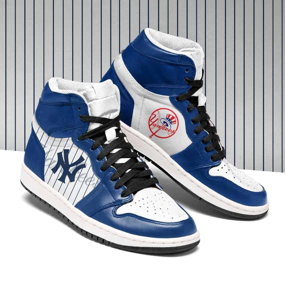 New York Yankees Sneaker NFL Yankees Shoes High Top Air Jordan Sneaker, Air Jordan Hightop