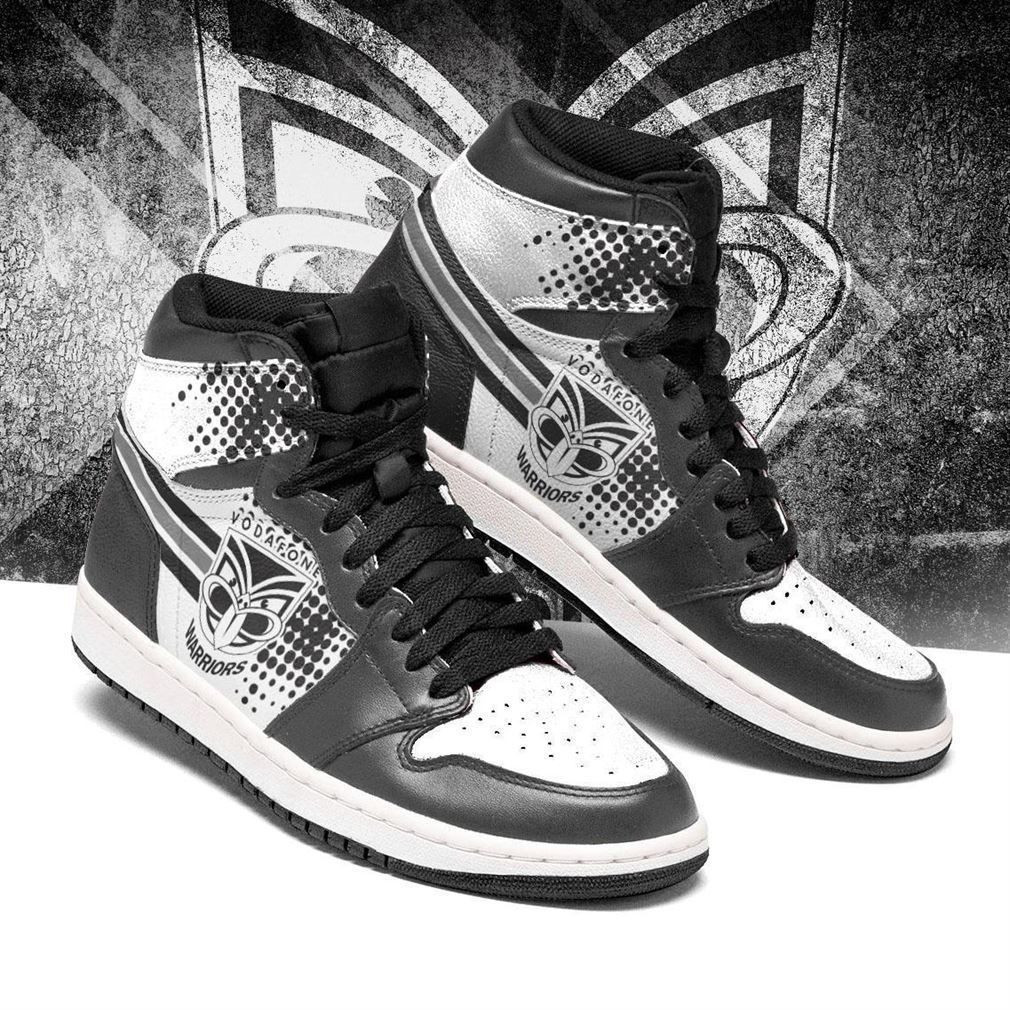 New Zealand Warriors NRL Fashion Sneakers Basketball Shoes Leather High Top Air Jordan Sneaker, Air Jordan Hightop