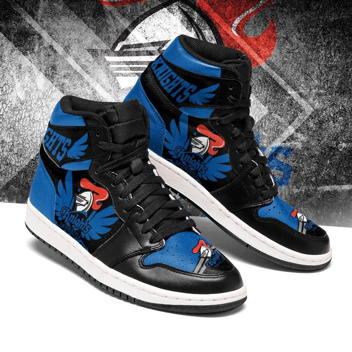 Newcastle Knights NRL rugby league Sneaker High Top Air Jordan Sneaker, Air Jordan Hightop