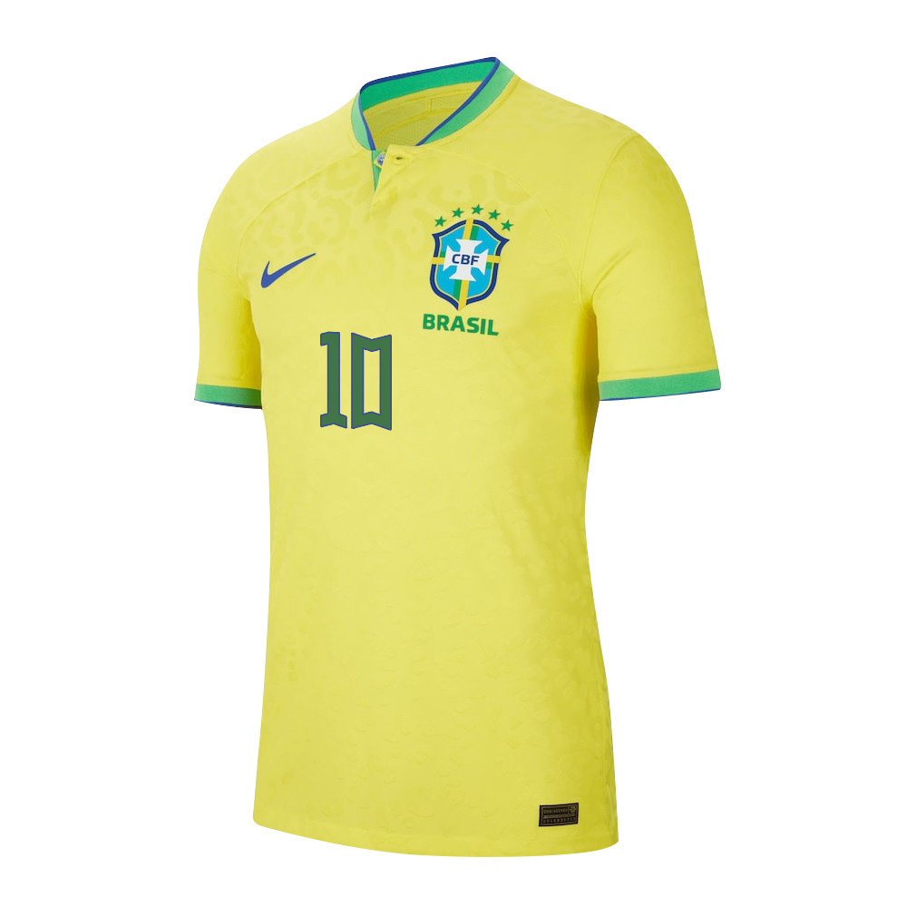Neymar Jr 10 Brazil National Team FIFA World Cup Qatar 2022 Patch Men Home Yellow Soccer Jersey Neymar Jr 10 Brazil National Team FIFA World Cup Qatar 2022 Patch Men Home Yellow Soccer Jersey