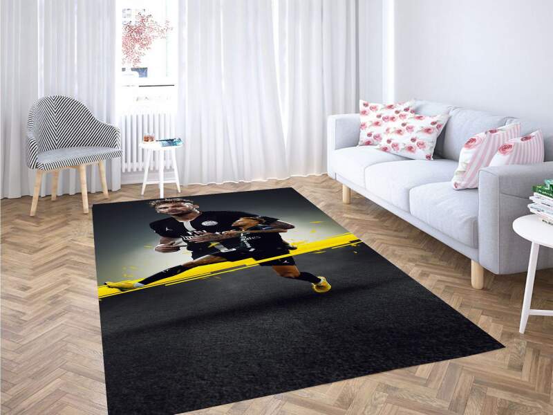 Neymar Psg Wallpaper Carpet Rectangle Rug