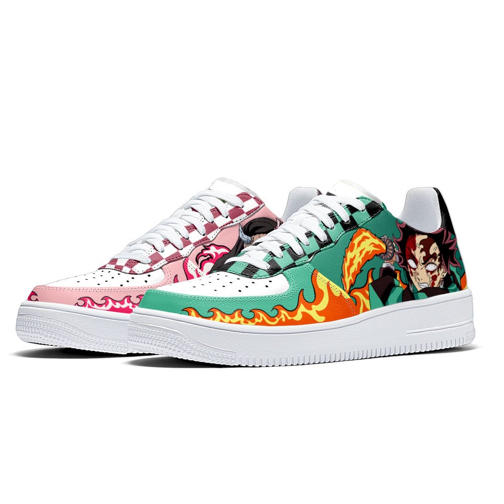 Nezuko and Tanjiro Air Sneakers Custom Demon Slayer Anime Shoes