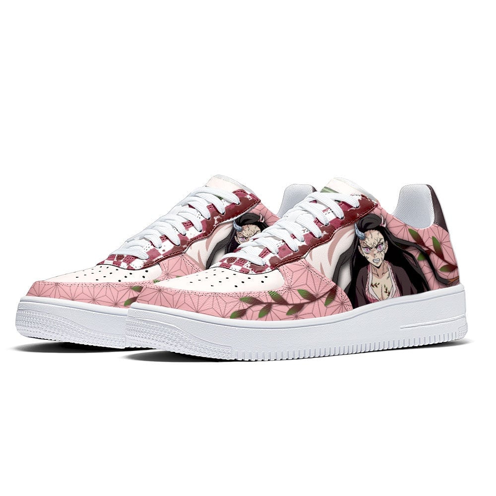 Nezuko Demon Form Air Sneakers Custom Demon Slayer Anime Shoes