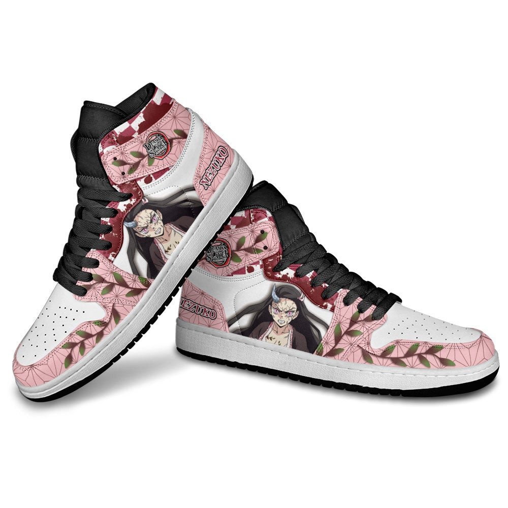 Nezuko Demon Form JD1s Sneakers Demon Slayer Anime Shoes, Air Jordan Hightop