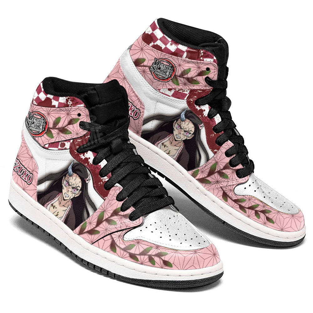 Nezuko Demon Form JD1s Sneakers Demon Slayer Anime Shoes, Air Jordan Hightop