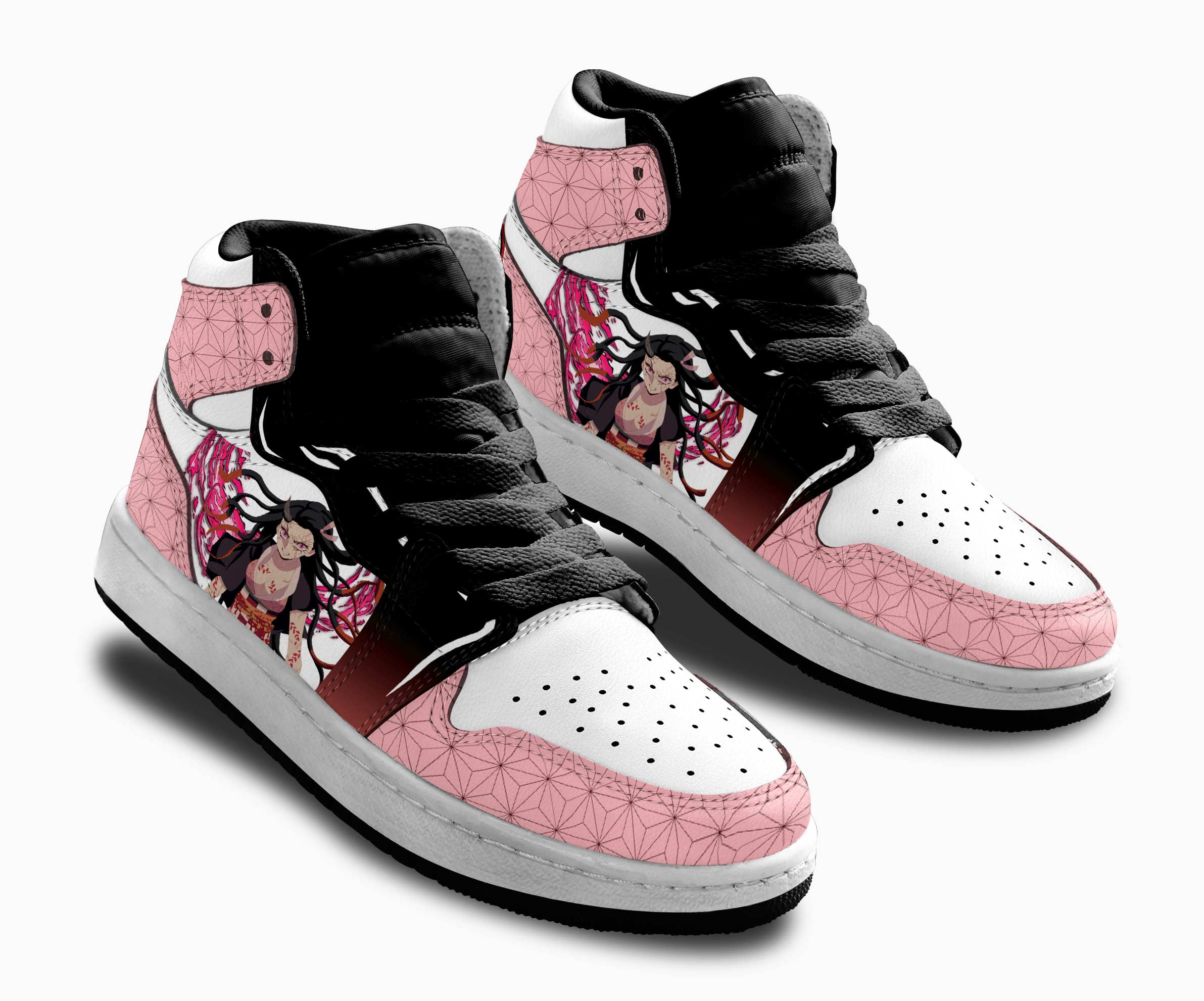 Nezuko Demon Kids Sneakers Custom Anime Demon Slayer Shoes For Kids