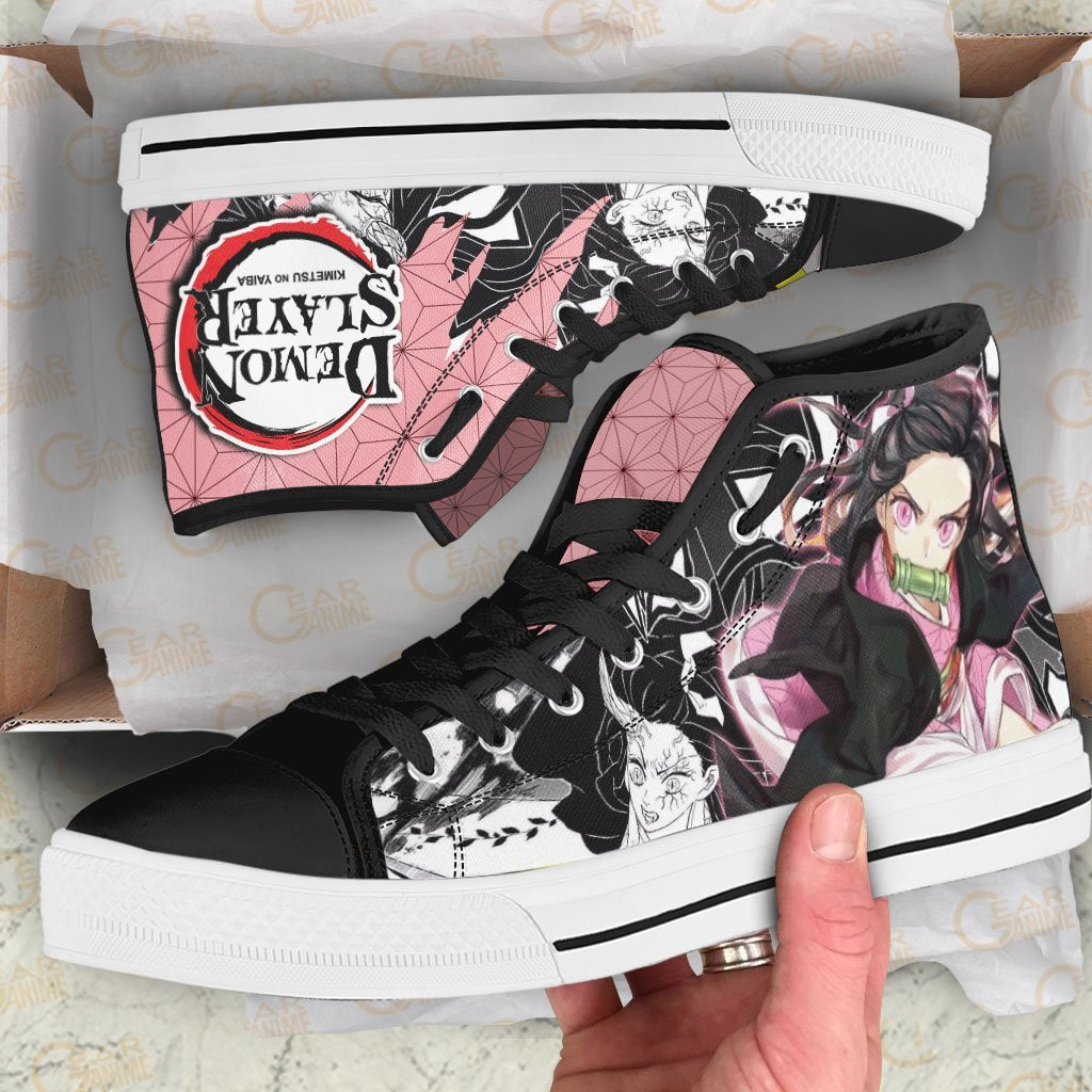 Nezuko High Top Shoes Custom Anime Demon Slayer Sneakers