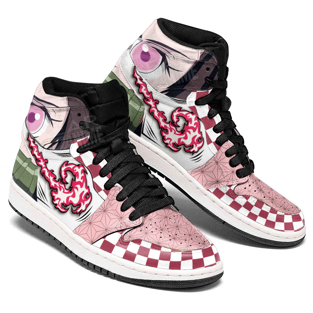 Nezuko JD1s Sneakers Demon Slayer Anime Shoes, Air Jordan Hightop