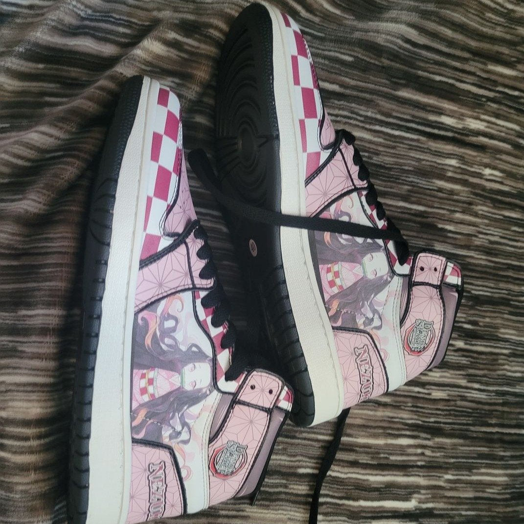 Nezuko Kamado JD1s Sneakers Demon Slayer Anime Shoes, Air Jordan Hightop