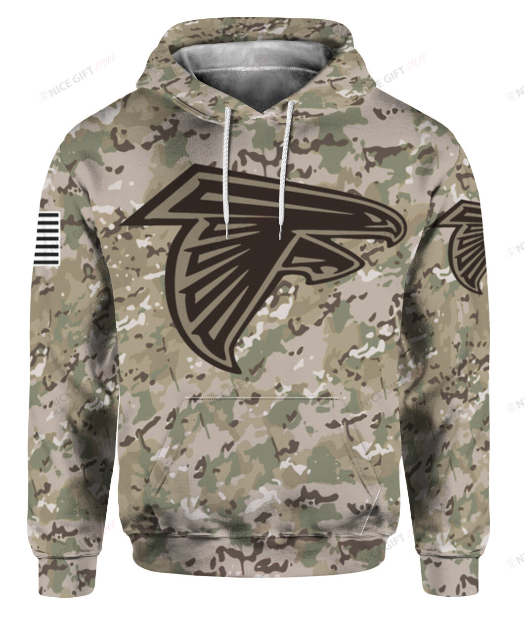 NFL Atlanta Falcons Camouflage 3D Hoodie Gift For Fans
