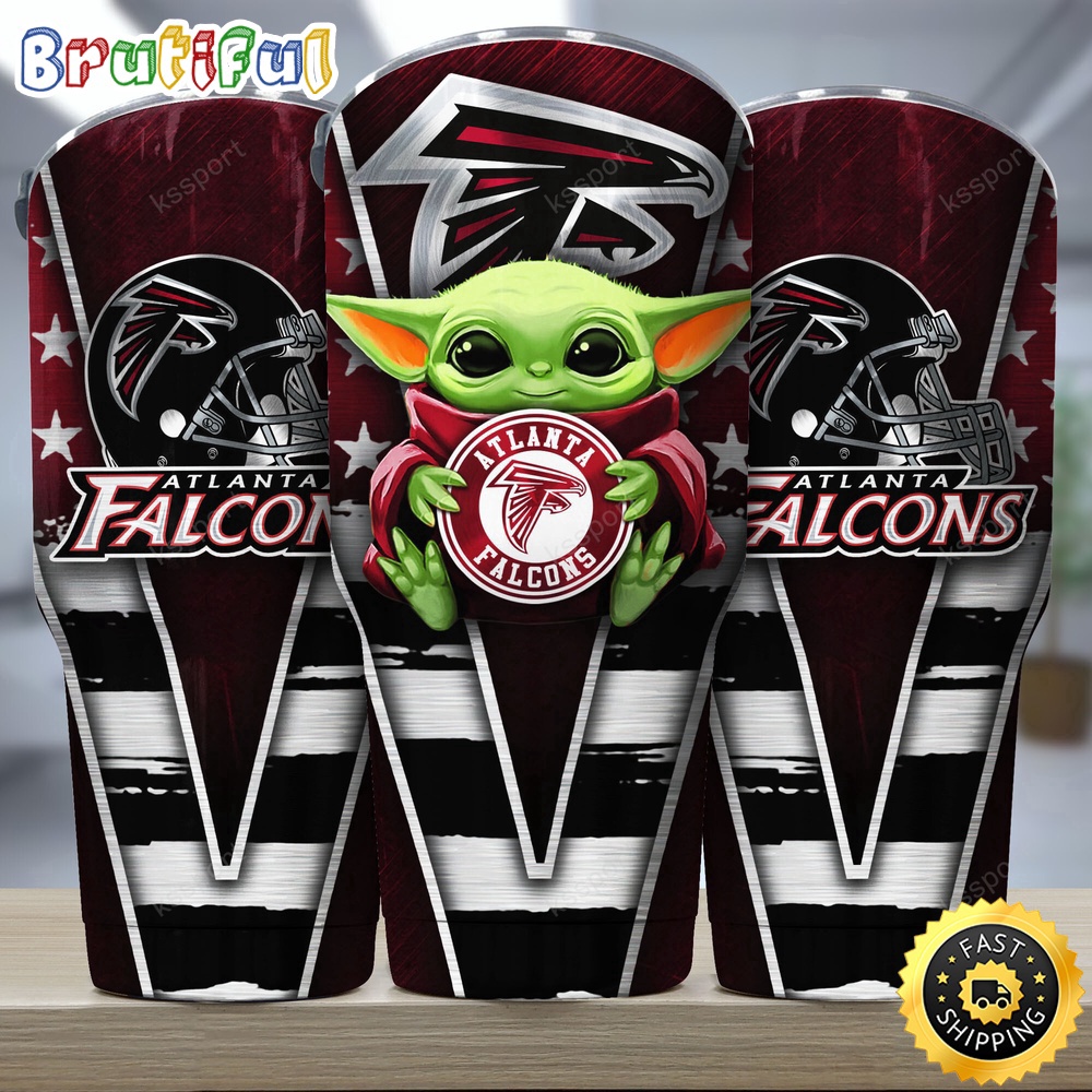 NFL Atlanta Falcons Tumbler Baby Yoda Tumbler For This Season