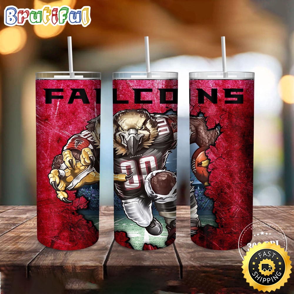NFL Atlanta Falcons Tumbler Mascot Skinny Tumbler
