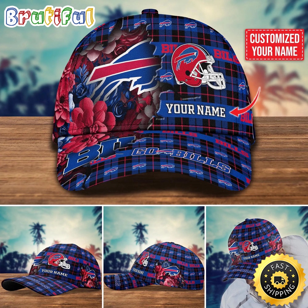 NFL Buffalo Bills Baseball Cap Flower Trending Custom Cap