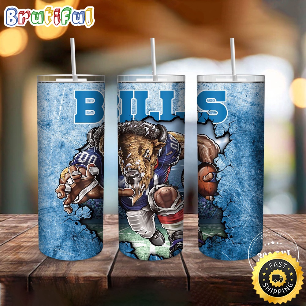 NFL Buffalo Bills Tumbler Mascot Skinny Tumbler