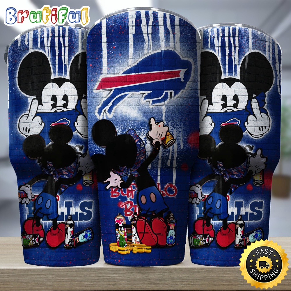NFL Buffalo Bills Tumbler Nfl Tumbler Mickey Graffiti For Sports Fan