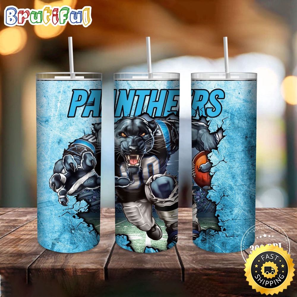NFL Carolina Panthers Tumbler Mascot Skinny Tumbler