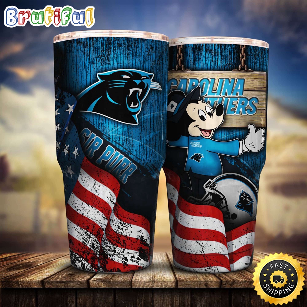 NFL Carolina Panthers Tumbler Mickey Mouse Tumbler For Fans