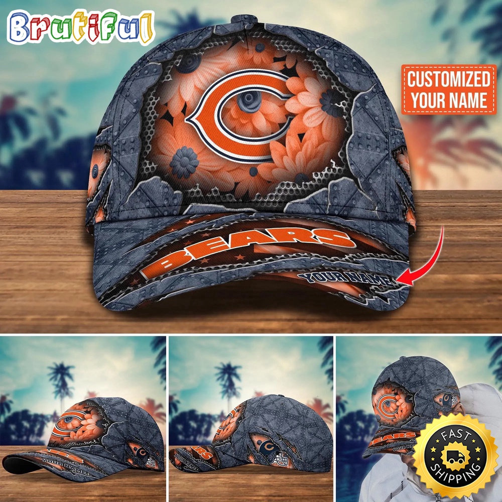 NFL Chicago Bears Baseball Cap Custom Cap Trending For Fans