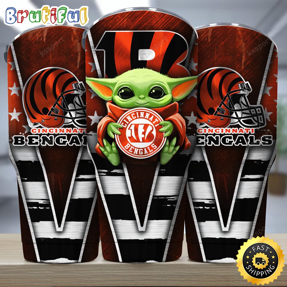 NFL Cincinnati Bengals Tumbler Baby Yoda Tumbler For This Season