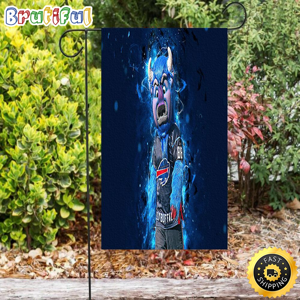 Nfl Garden Flags Buffalo Bills Mascot Double Sided Printing Garden Flag Bills Garden Flags