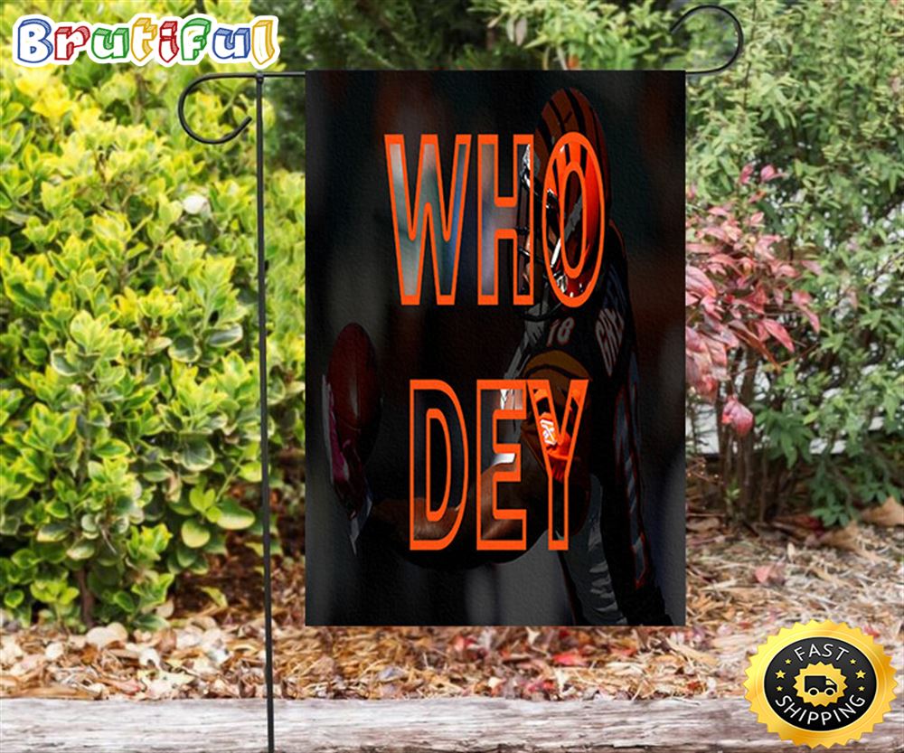 Nfl Garden Flags Cincinnati Bengals Who Dey Double Sided Printing Garden Flag Bengals Garden Flags