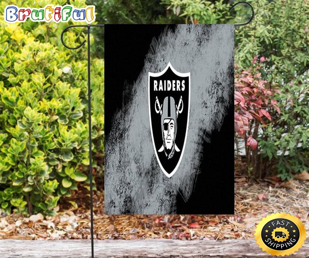 Nfl Garden Flags Las Vegas Raiders Logo Art26 Double Sided Printing Garden Flag Raiders Garden Flags