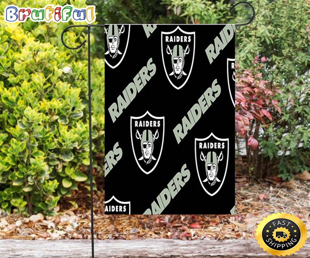 Nfl Garden Flags Las Vegas Raiders Logo Pattern9 Double Sided Printing Garden Flag Raiders Garden Flags