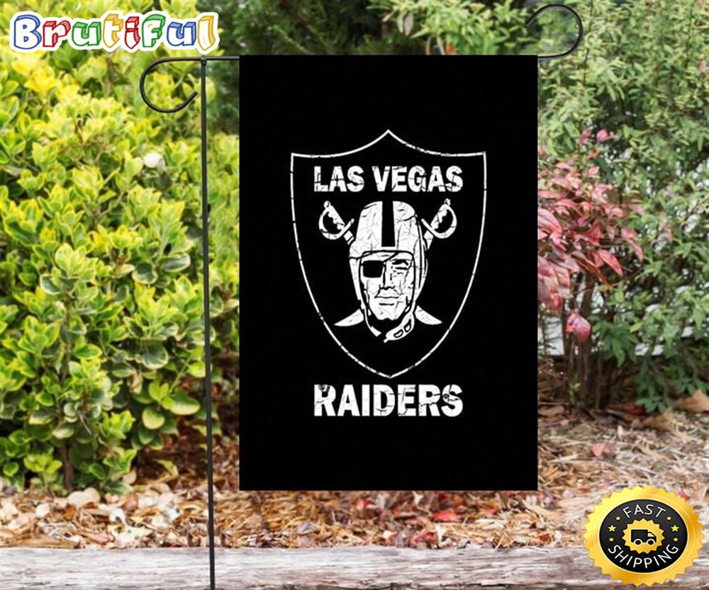 Nfl Garden Flags Las Vegas Raiders Logo Vintage Double Sided Printing Garden Flag Raiders Garden Flags