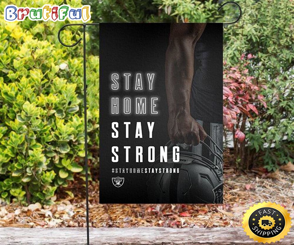Nfl Garden Flags Las Vegas Raiders Stay Strong Double Sided Printing Garden Flag Raiders Garden Flags