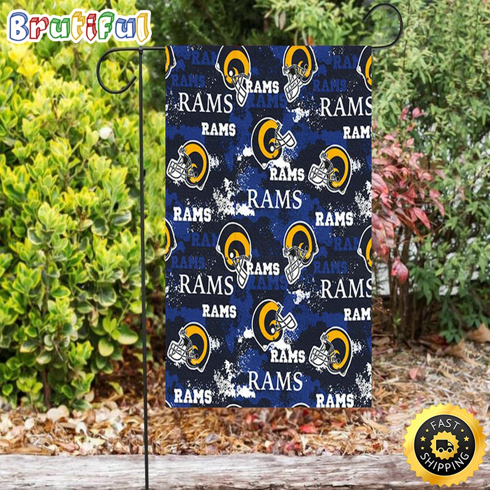Nfl Garden Flags Los Angeles Rams5 Double Sided Printing Garden Flag Rams Garden Flag